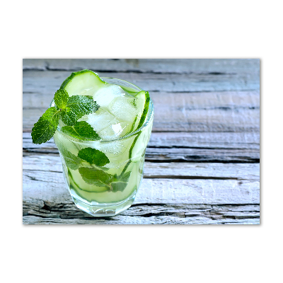 Schilderij op acrylglas Komkommerwater