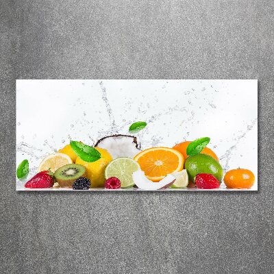 Schilderij op acrylglas Fruit en water