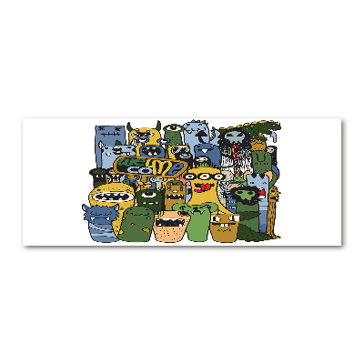 Schilderij op acrylglas Gekke monsters