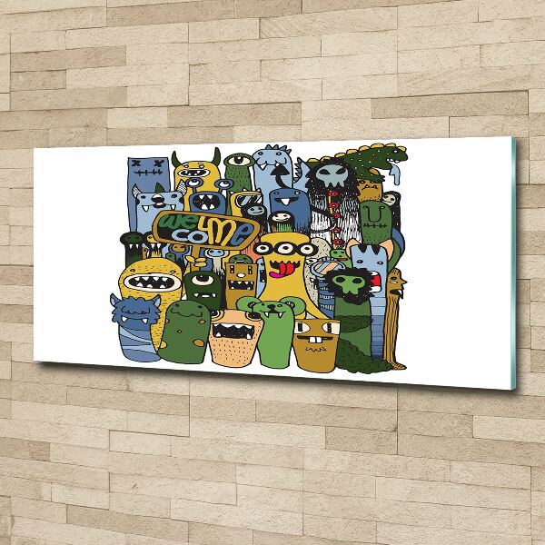 Schilderij op acrylglas Gekke monsters