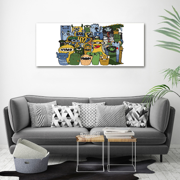 Schilderij op acrylglas Gekke monsters