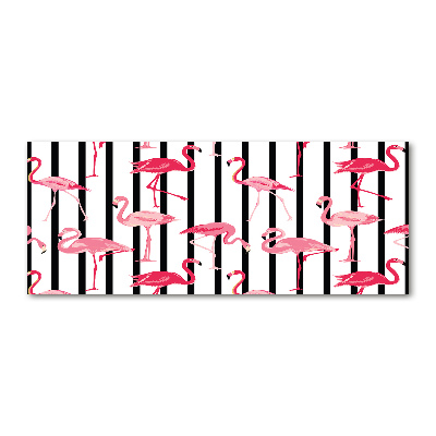 Plexiglas foto Gestreepte flamingo's