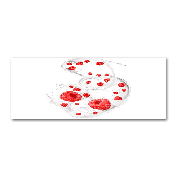 Plexiglas foto Frambozen met melk