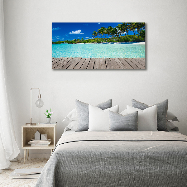 Schilderij op acrylglas Tropisch strand