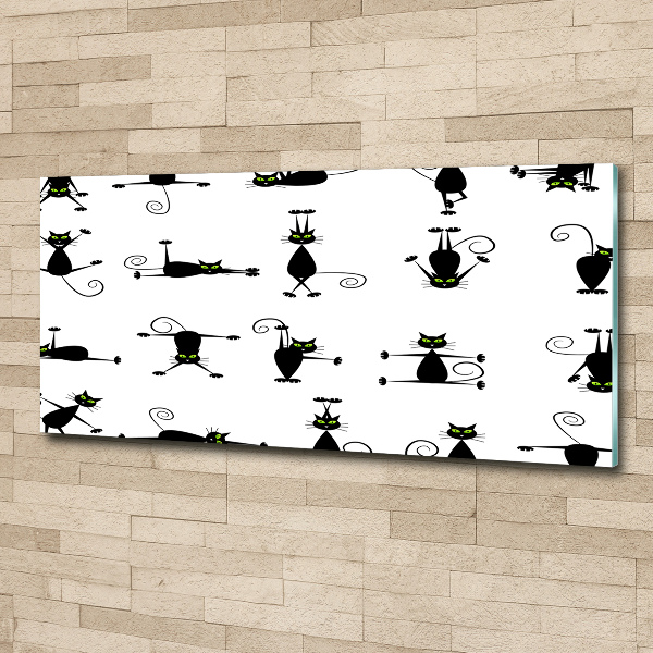 Schilderij op acrylglas Illustratie van katten