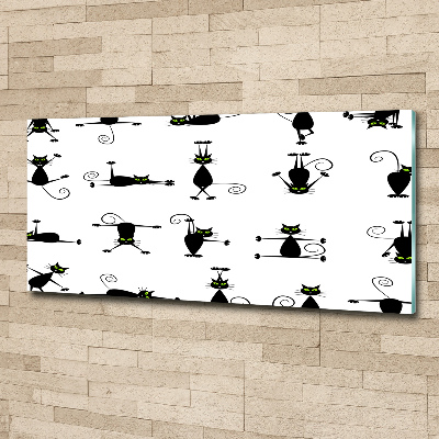 Schilderij op acrylglas Illustratie van katten