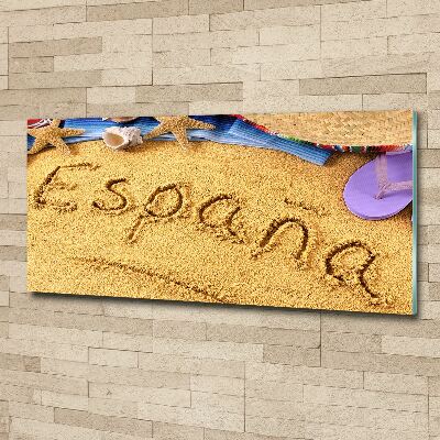 Schilderij op acrylglas Spaanse inscriptie