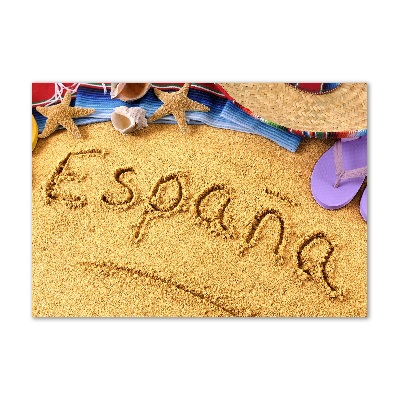 Schilderij op acrylglas Spaanse inscriptie