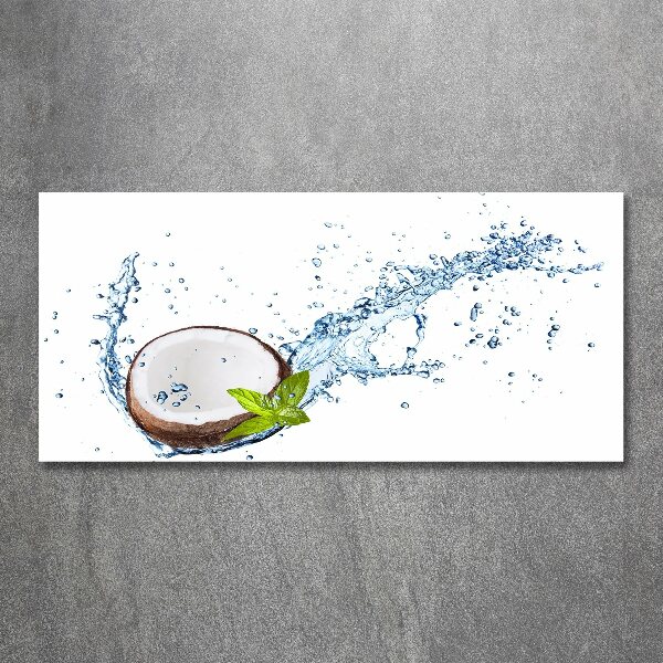 Foto plexiglas Kokosnoot en water