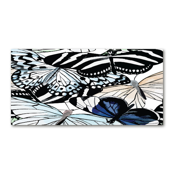 Foto in plexiglas Vlinders en bloemen