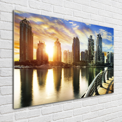Plexiglas schilderij Zonsondergang in Dubai