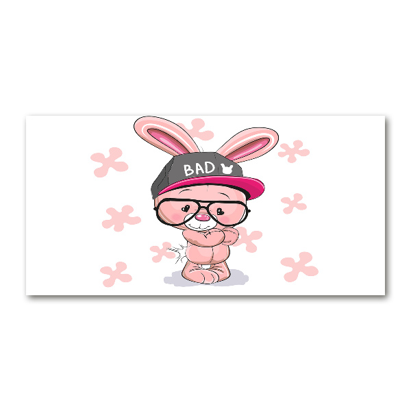 Plexiglas foto Konijn in een hoed