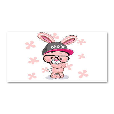 Plexiglas foto Konijn in een hoed