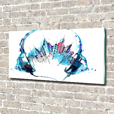 Plexiglas schilderij Geluiden van de stad