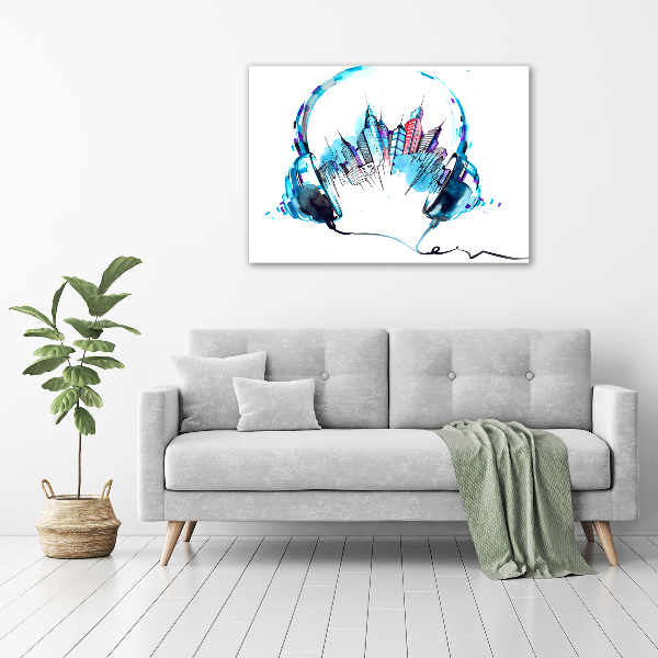 Plexiglas schilderij Geluiden van de stad