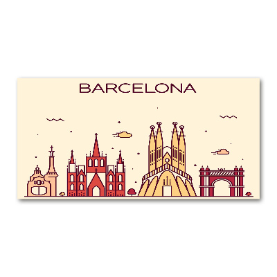 Foto op plexiglas De inscriptie Barcelona