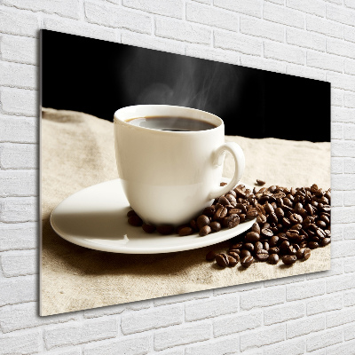 Schilderij op acrylglas Aromatische koffie
