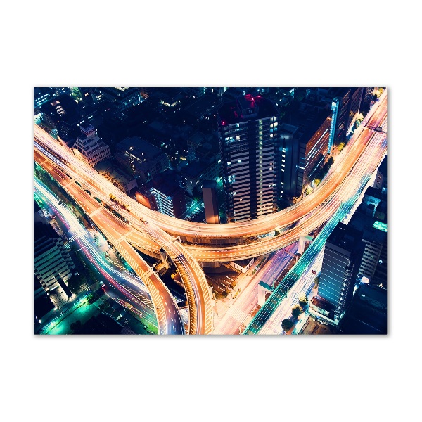Schilderij op acrylglas Snelweg van Tokio