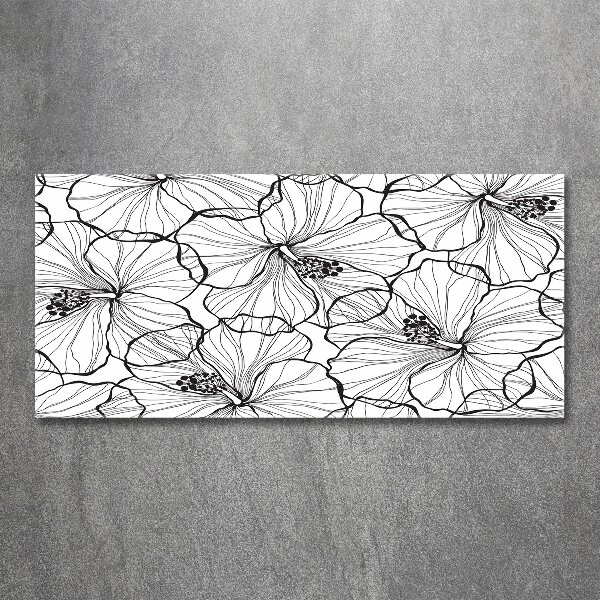 Schilderij op acrylglas Hawaiiaanse bloemen