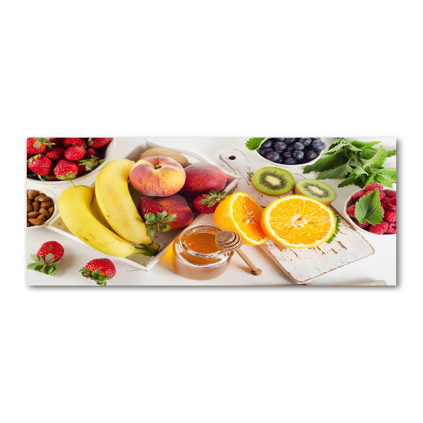 Schilderij op acrylglas Fruit en honing