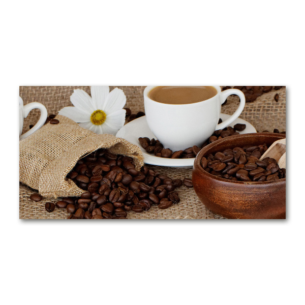 Foto op plexiglas Koffie met melk