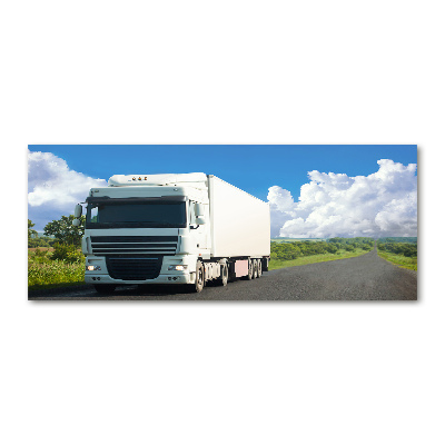 Foto op plexiglas Witte vrachtwagen