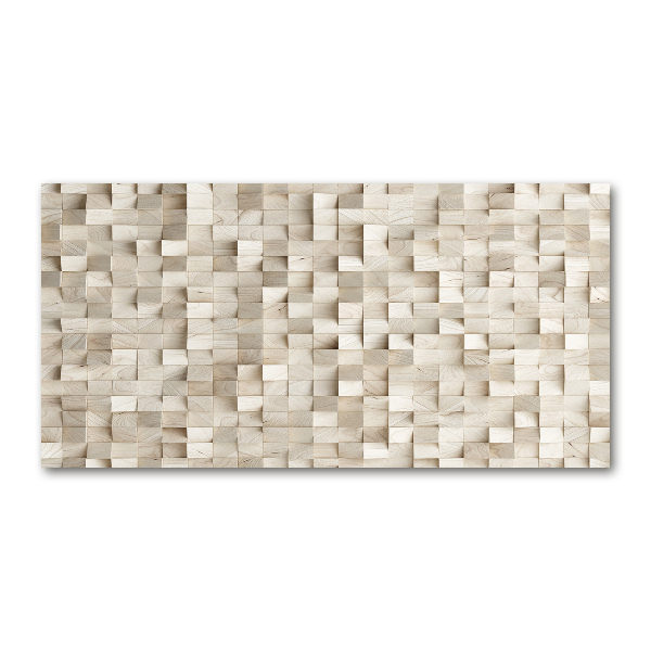 Foto in plexiglas Houten kubussen