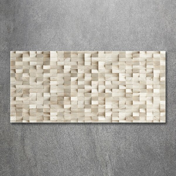 Foto in plexiglas Houten kubussen