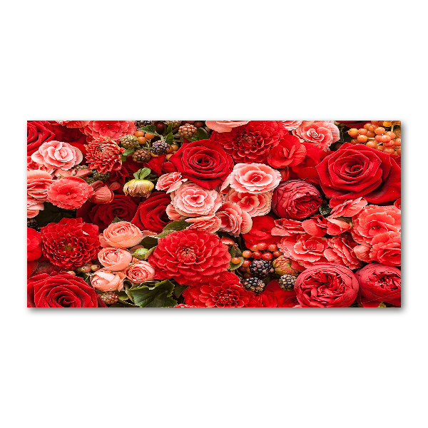 Foto in plexiglas Rode bloemen