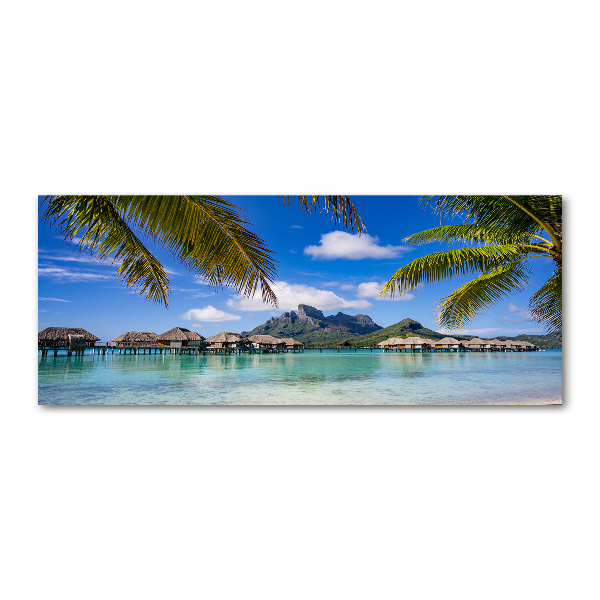 Plexiglas foto Palmbomen in Bora Bora