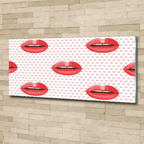 Foto plexiglas Rode lippen