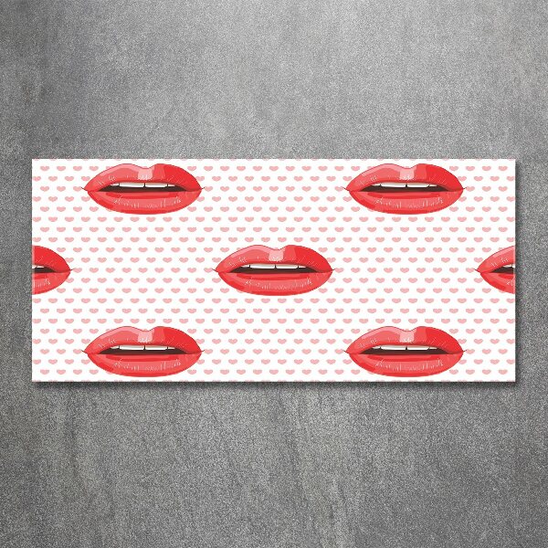 Foto plexiglas Rode lippen