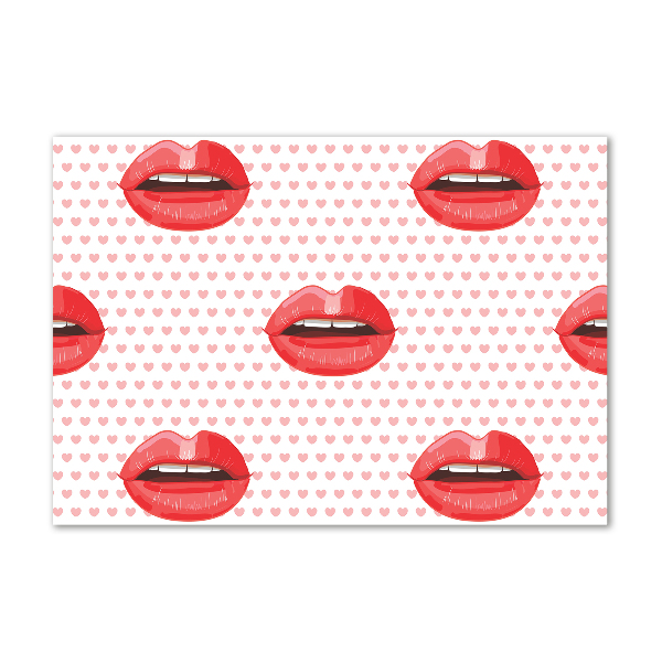 Foto plexiglas Rode lippen