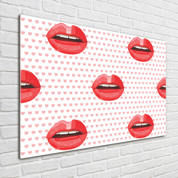 Foto plexiglas Rode lippen