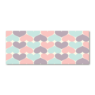 Foto in plexiglas Kleurrijke harten