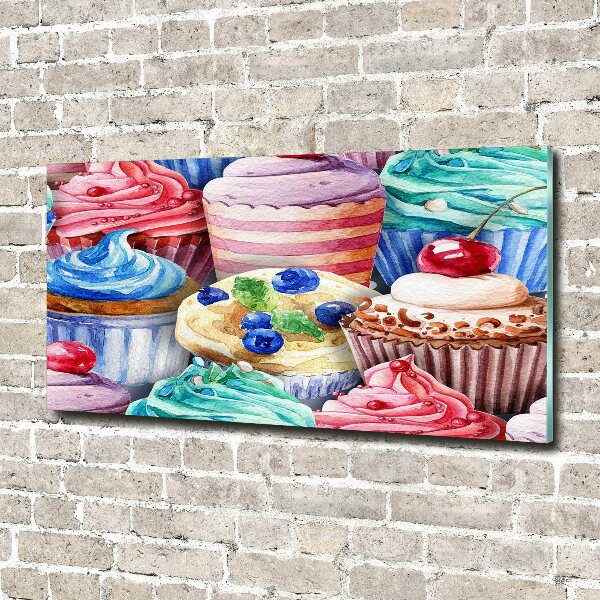 Foto in plexiglas Kleurrijke cupcakes