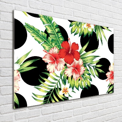 Plexiglas schilderij Hawaiiaanse bloemen