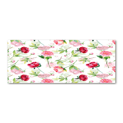 Plexiglas schilderij Roze pioenrozen