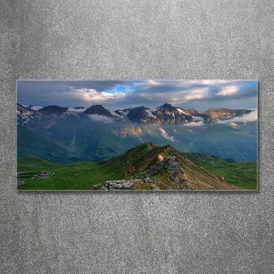 Schilderij op acrylglas Bergtoppen