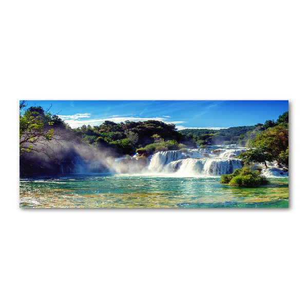 Schilderij op acrylglas Krka-watervallen