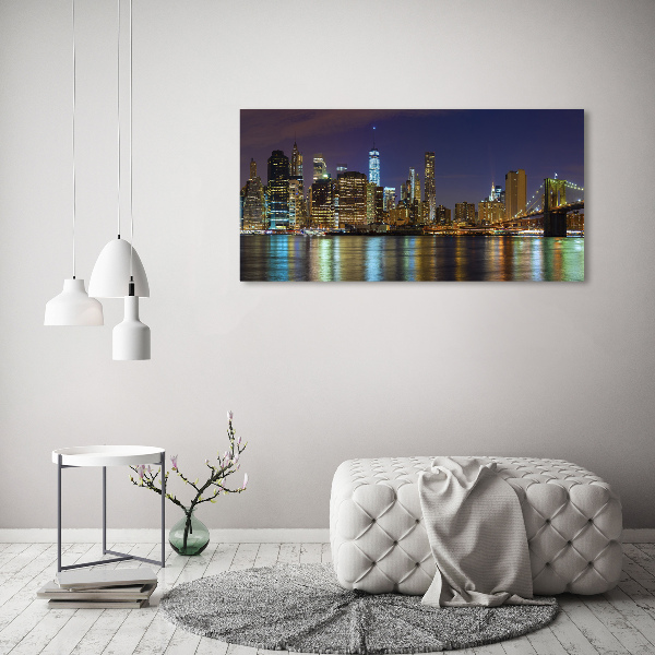 Plexiglas foto Manhattan 's nachts