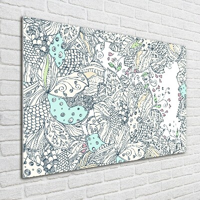 Plexiglas schilderij Bloemenpatroon