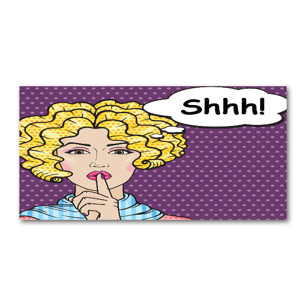 Foto in plexiglas Stripboekvrouw