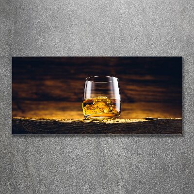 Schilderij op acrylglas Bourbon in een glas