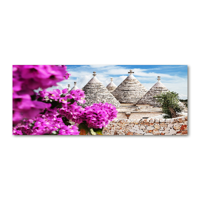 Schilderij op acrylglas Trulli-huizen