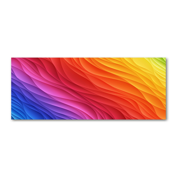 Schilderij op acrylglas Kleurrijke golven