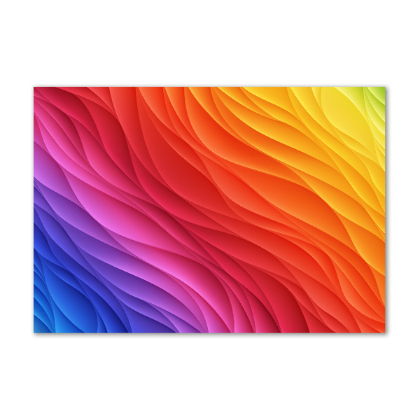 Schilderij op acrylglas Kleurrijke golven