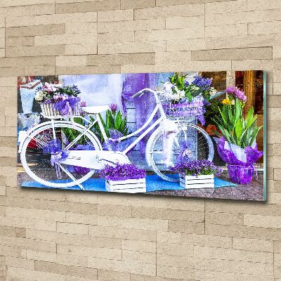 Foto plexiglas Witte fiets