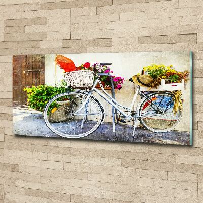 Foto in plexiglas Witte fiets
