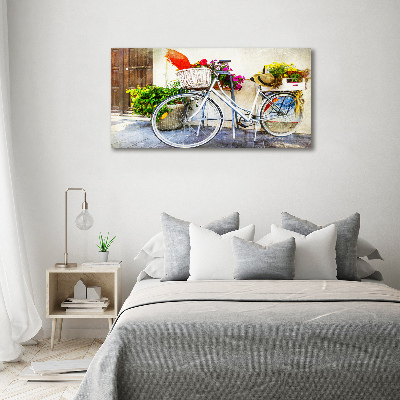 Foto in plexiglas Witte fiets